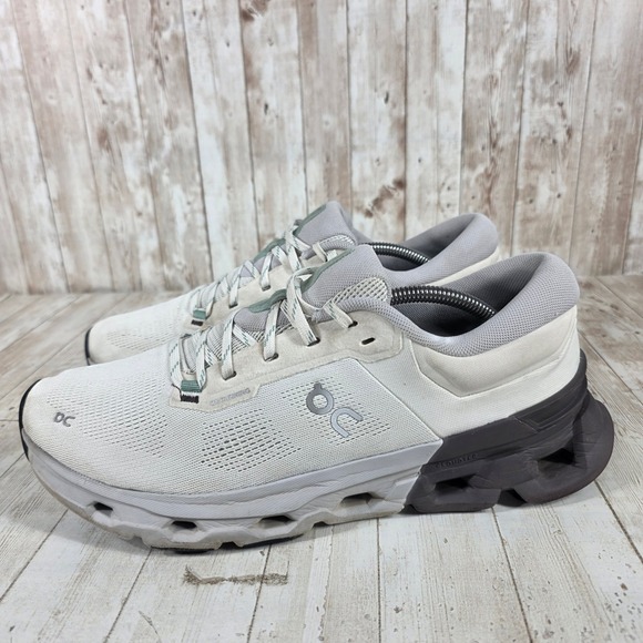 On Cloudgo Mens Running Shoes White Gray CloudTec Sneakers US 12 3ME30014021 - Picture 2 of 8